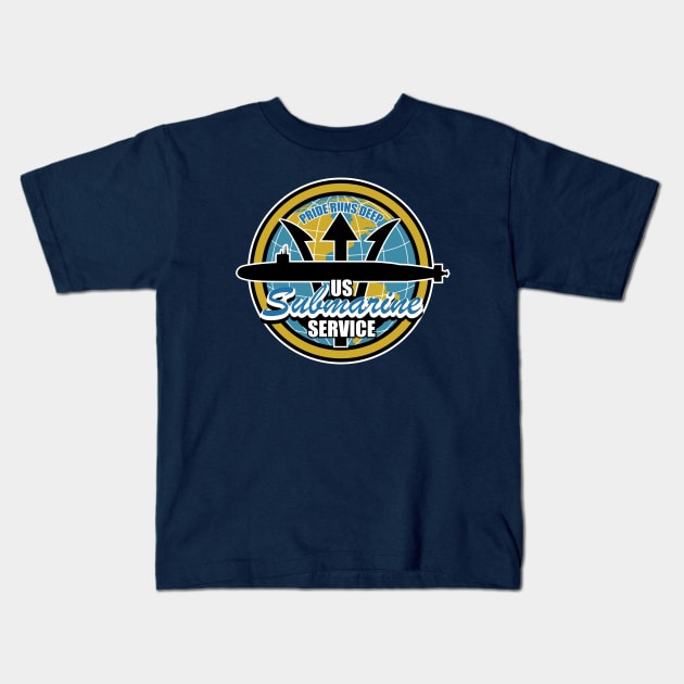 US Submarine Service Kids T-Shirt by TCP